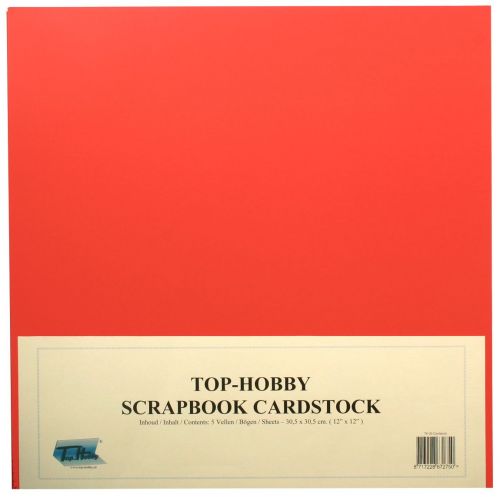 Scrapbook Karton Pakje - Rood - 240grams