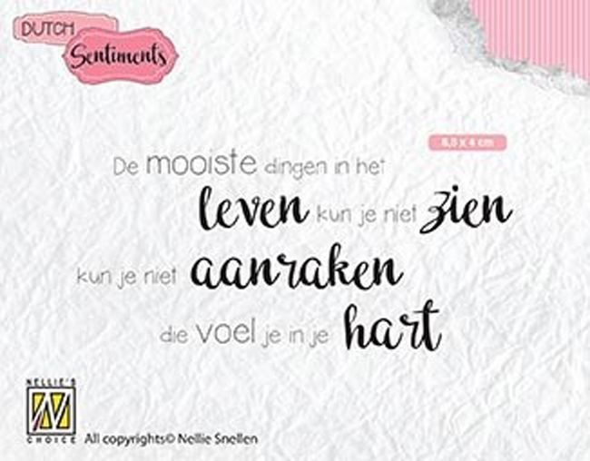 De mooiste dingen....  - Clear Stamps - Dutch Sentiments