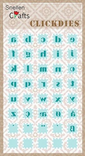 Click Dies - Embossing Die-cut Stencil - Alfabet 2 - 15x15mm